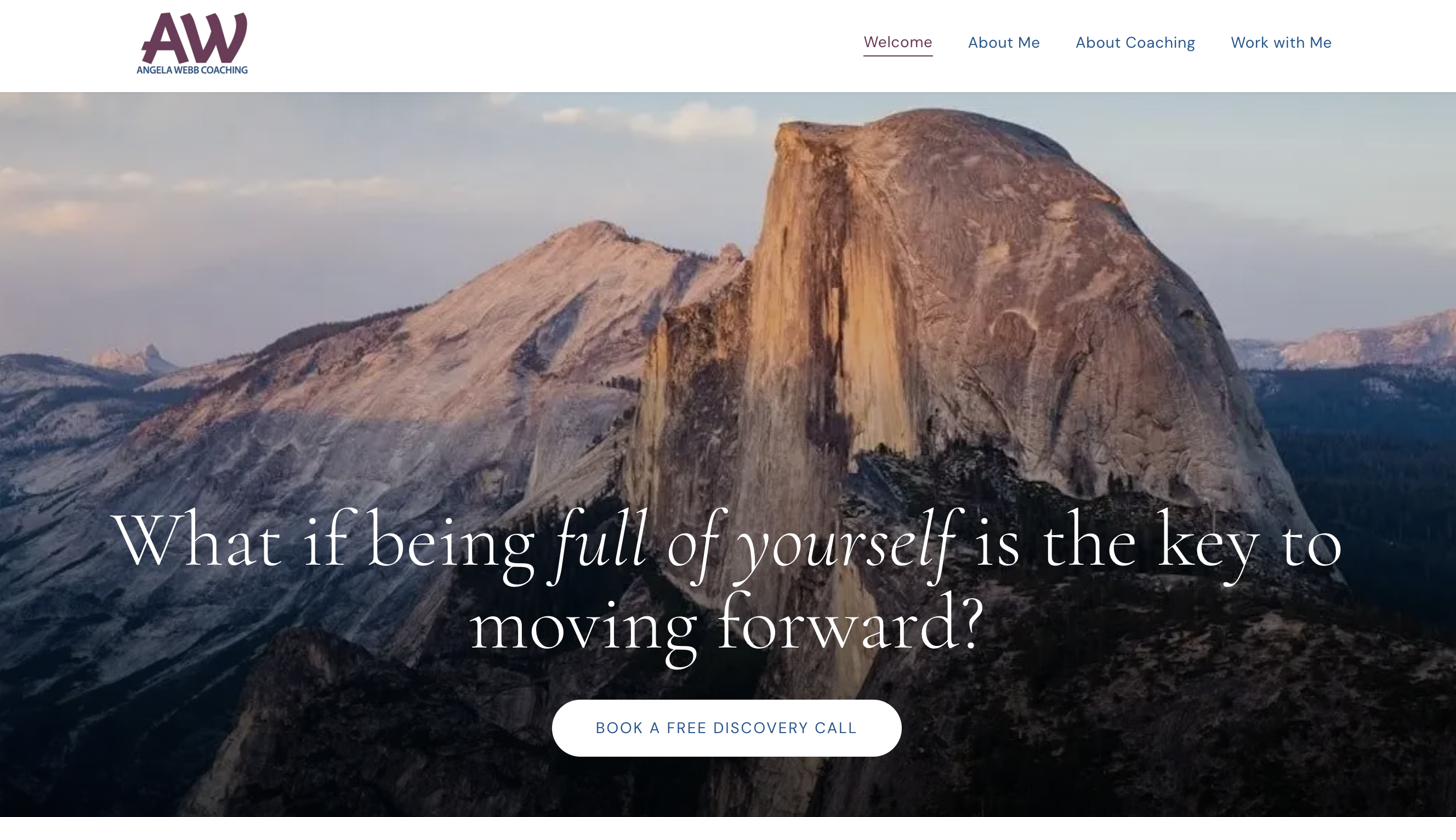Angela Webb coaching website